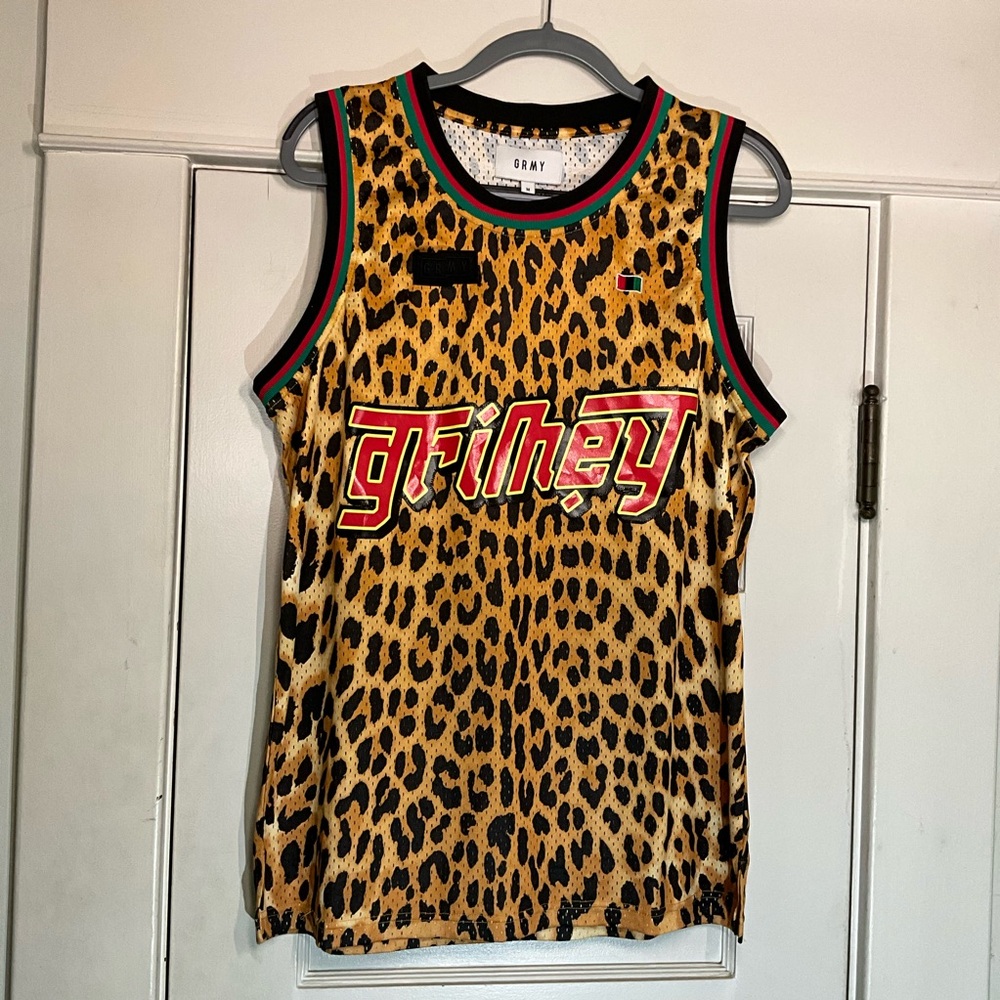Grimey Leopard Print Sleeveless Jersey
